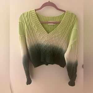V-Neck Ombre Sweater